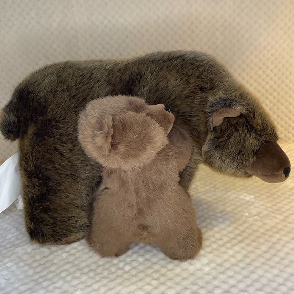 IKEA Retired MULLIG BJORN Plush Mommy Brown Bear and Baby Cub Stuffed Animal Toy - Picture 3 of 10